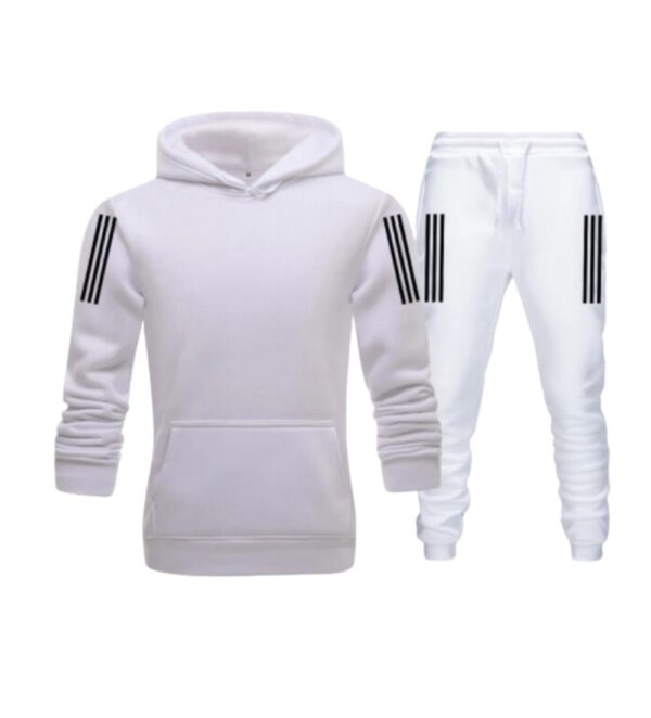 White Track Suit(with kangaroo pocket )